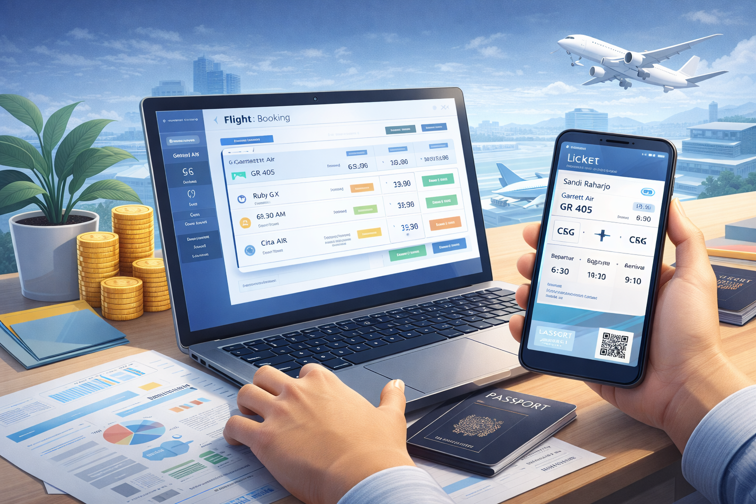 Cara Kerja Sistem Agen Tiket Pesawat