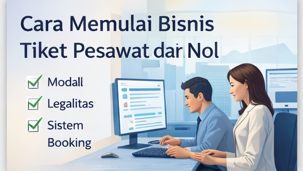 Cara Memulai Bisnis Tiket Pesawat dari Nol